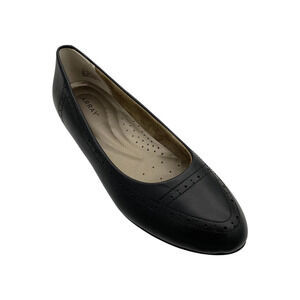 Array Women's York Leather Slip-On Flats Black - Medium